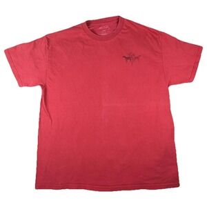 Elvis Presley Shirt Mens 2XL Red TCB Bus Dogs Photo Music Graphic Tee Tagless